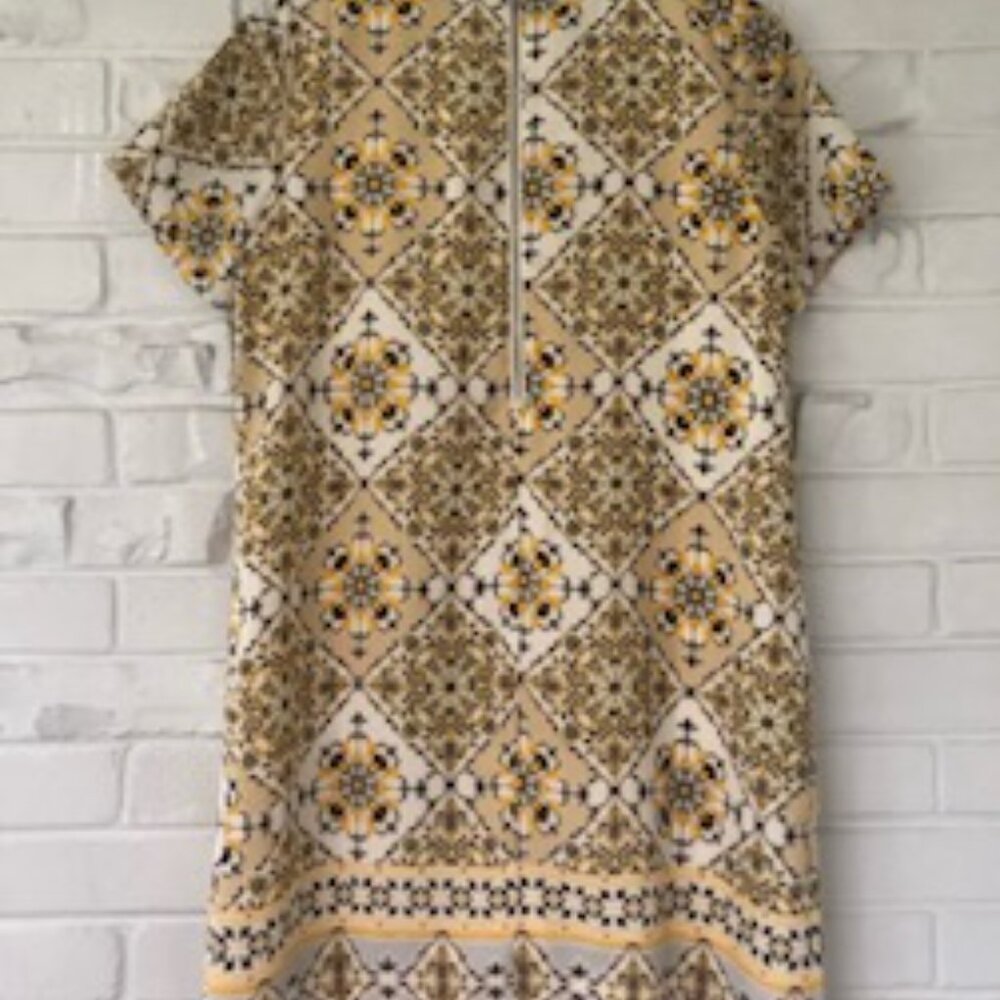 Lulu's Yellow Floral Bandana Sheath Mini Dress S - Picture 8 of 8